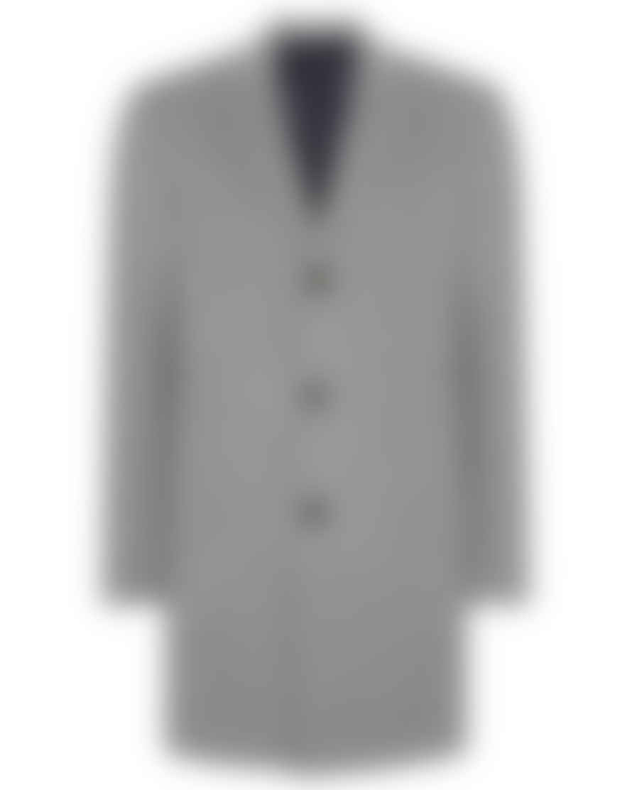 Remus Uomo Quinn Twill Overcoat - Grey