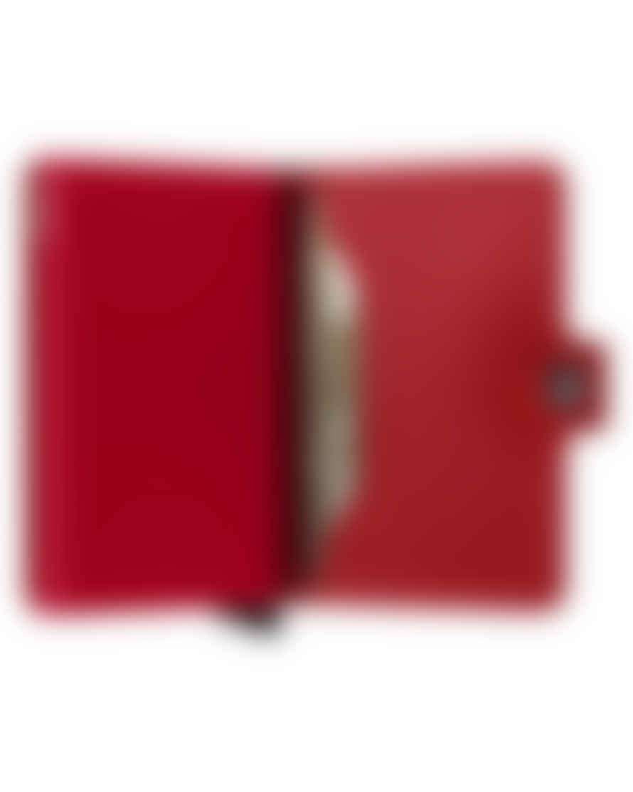 Secrid Mini Leather Wallet - Crisple Lipstick Red