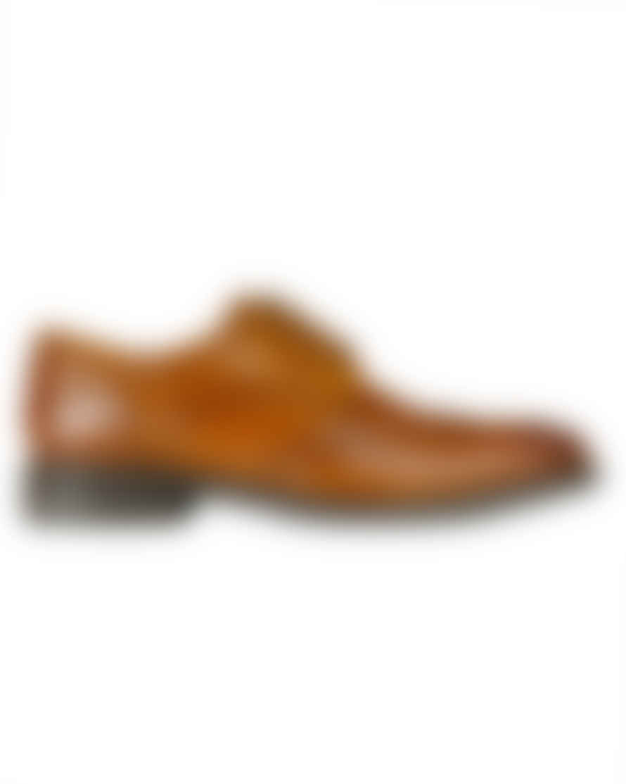 Front Morrison Leather Derby Brogues - Tan