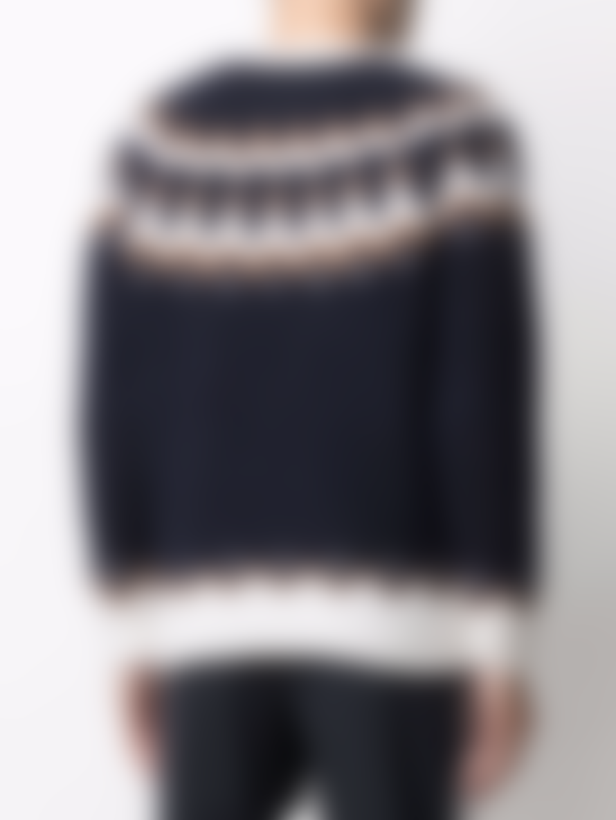 eleventy sweater in fairisle patterned cashmere blend
