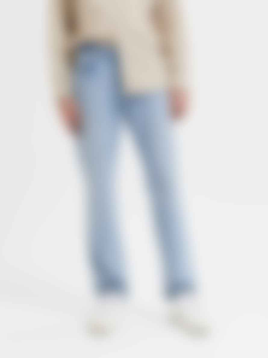 Selected Homme Selected Homme - Jeans Droit Bleu Clair