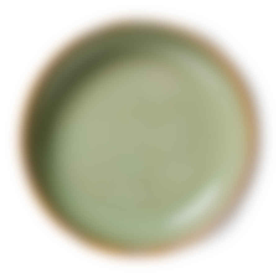 HK Living | Chef Ceramics: Deep Plate Large - Moss Green