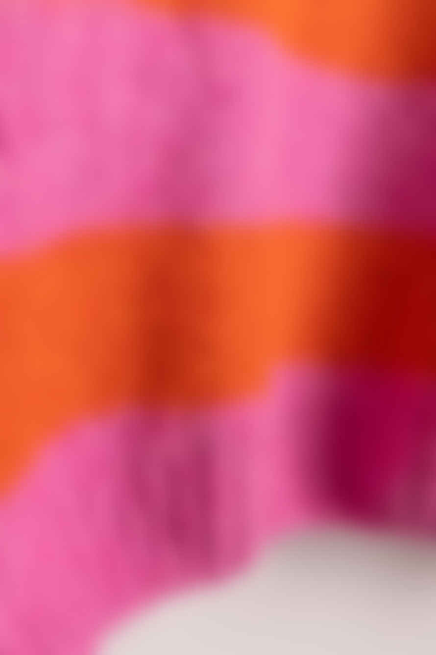jackieandkate Rollkragen Streifen Pink Orange
