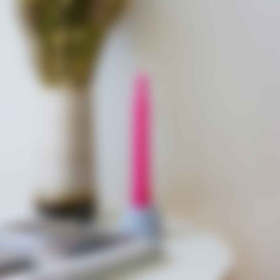 Yod & Co. Fuchsia Twisted Gloss Candles - Set of 2
