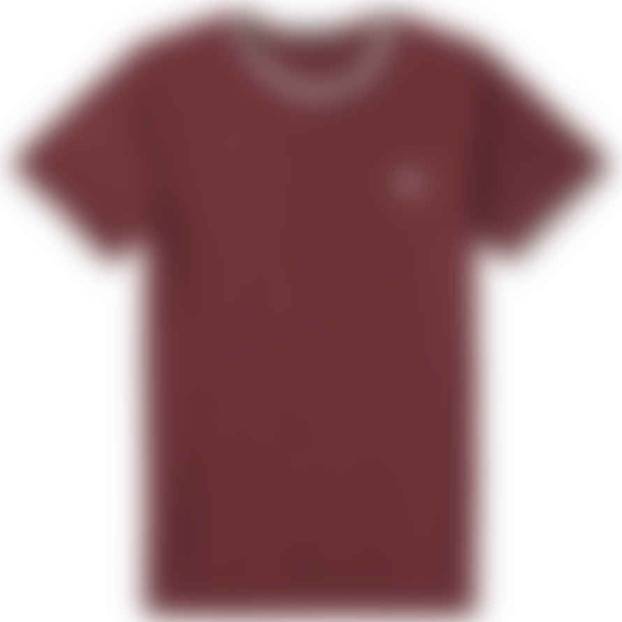 Fred Perry Fred Perry Twin Tipped T-shirt Oxblood