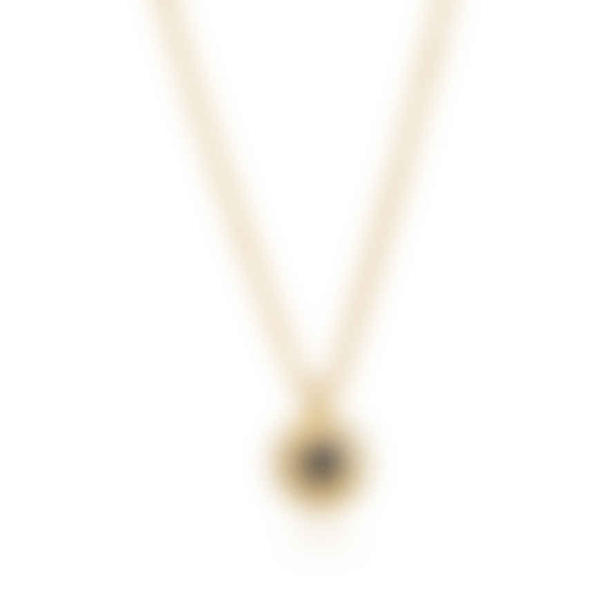 AZUNI LONDON Luna Gemstone Necklace Gold