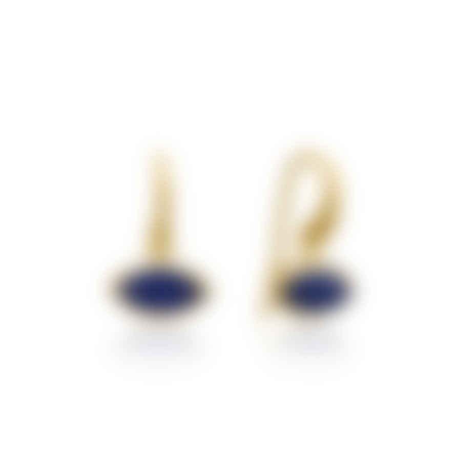 AZUNI LONDON Lena Marquise Gemstone Earrings Gold