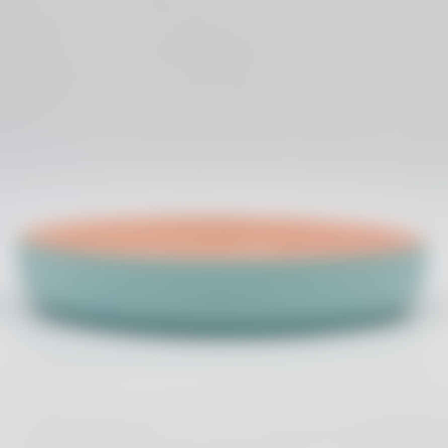 Aeyglom Ceramics Serving Plate In Turquoise