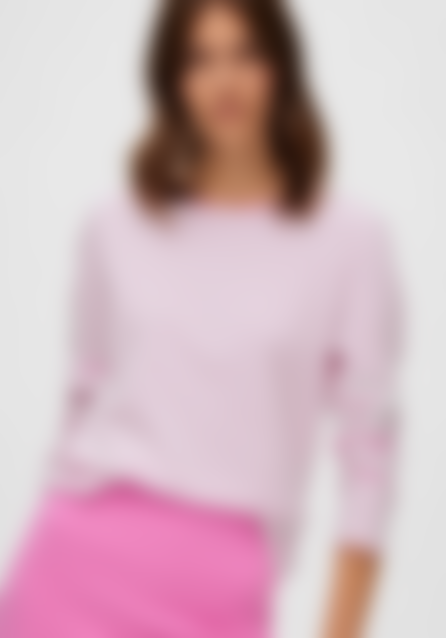 Selected Femme - Striped Long-sleeved T-shirt - Cyclamen