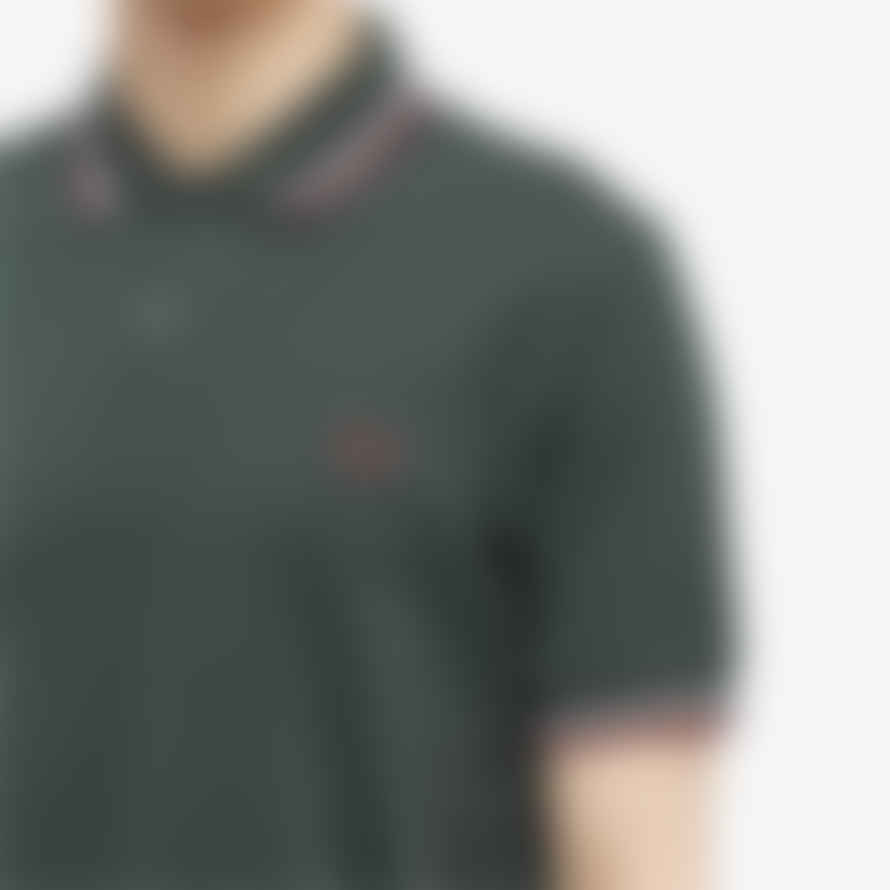 Fred Perry Fred Perry Slim Fit Twin Tipped Polo Night Green / Ecru / Oxblood