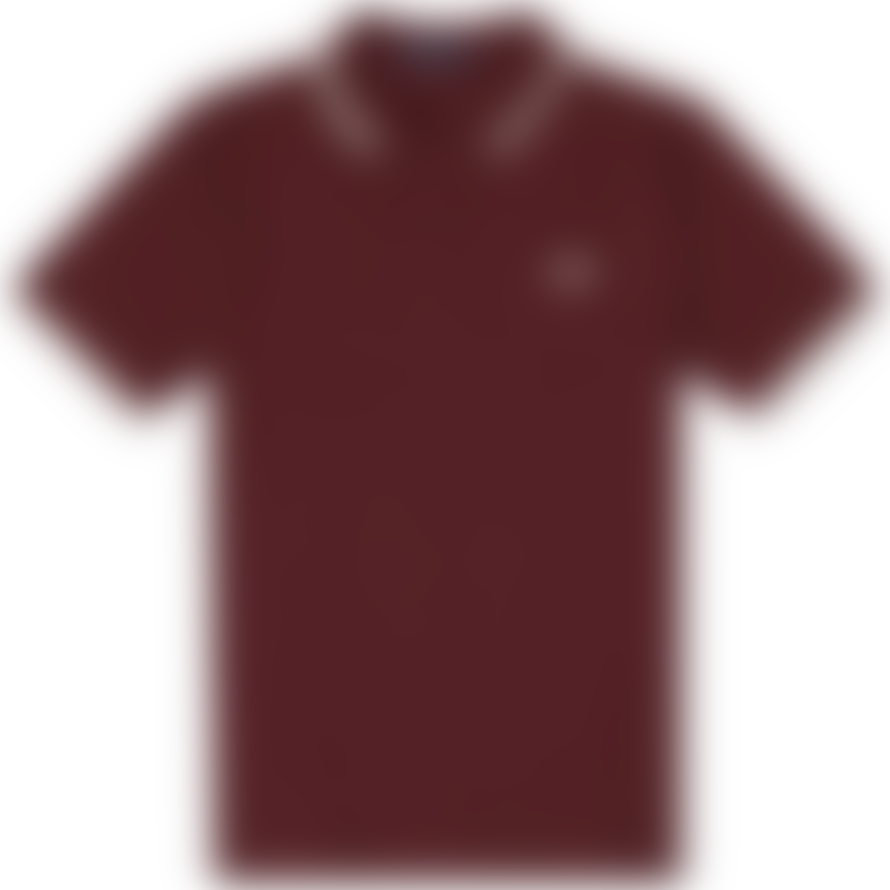 Fred Perry Fred Perry Slim Fit Twin Tipped Polo Ox Blood / Snow White / Snow White