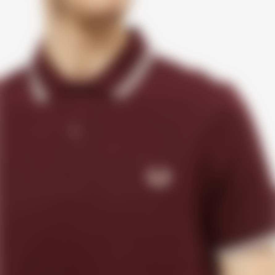 Fred Perry Fred Perry Slim Fit Twin Tipped Polo Ox Blood / Snow White / Snow White