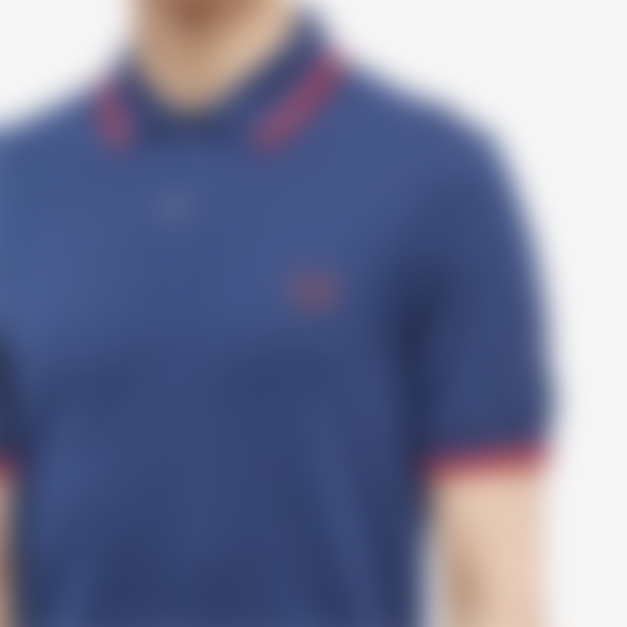 Fred Perry Fred Perry Slim Fit Twin Tipped Polo French Navy / Magenta / Cherry Red