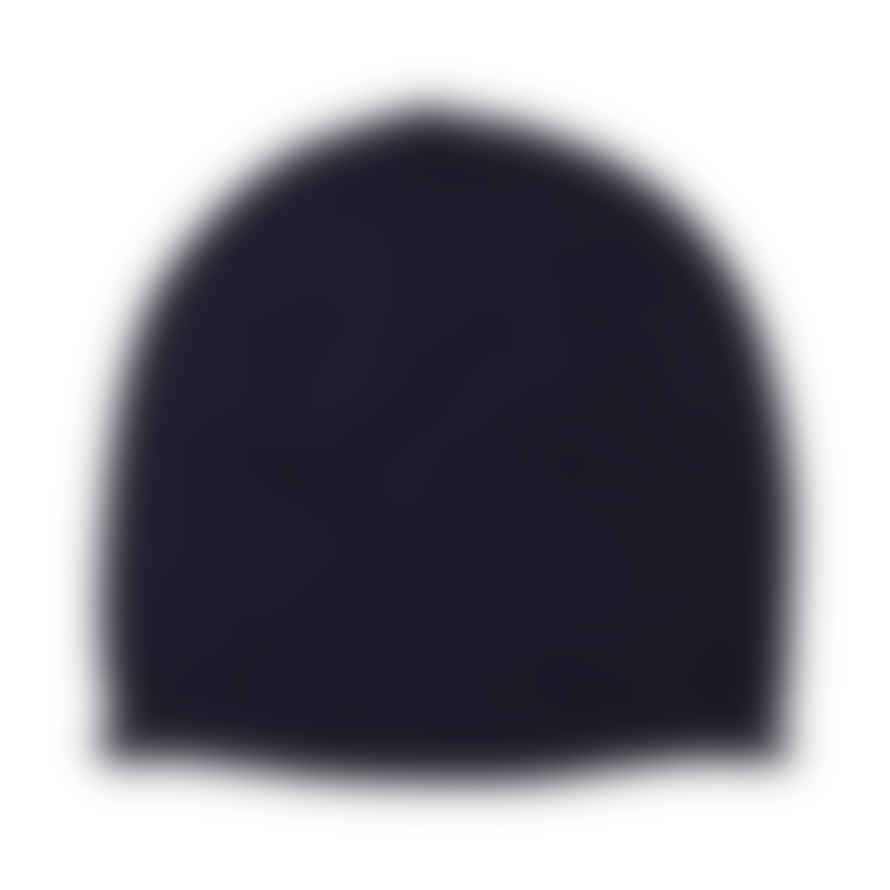 Somerville Navy Cashmere Plain Knit Hat 