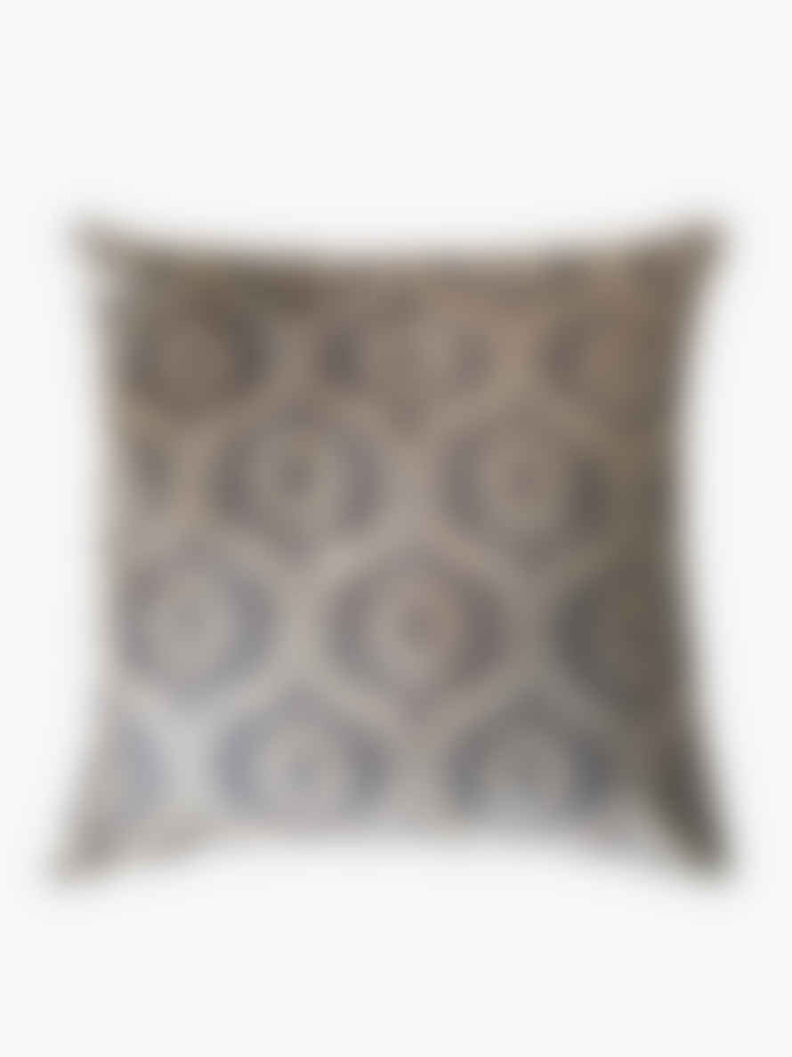 Byliving Silk Ikat Cushion Cover 50 X 50 Grey