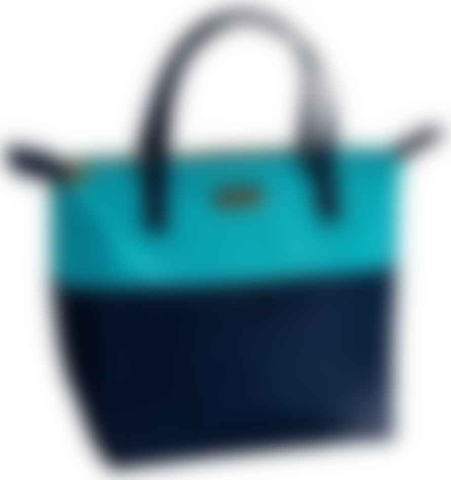 Navigate Beau & Elliot - Colour Block Luxury Lunch Bag Aqua/navy