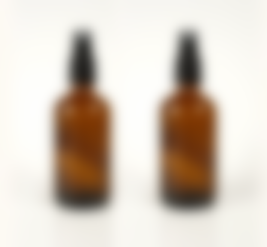 T&SHOP Pair of Amber Glass Travel Spray Bottles 50 Ml