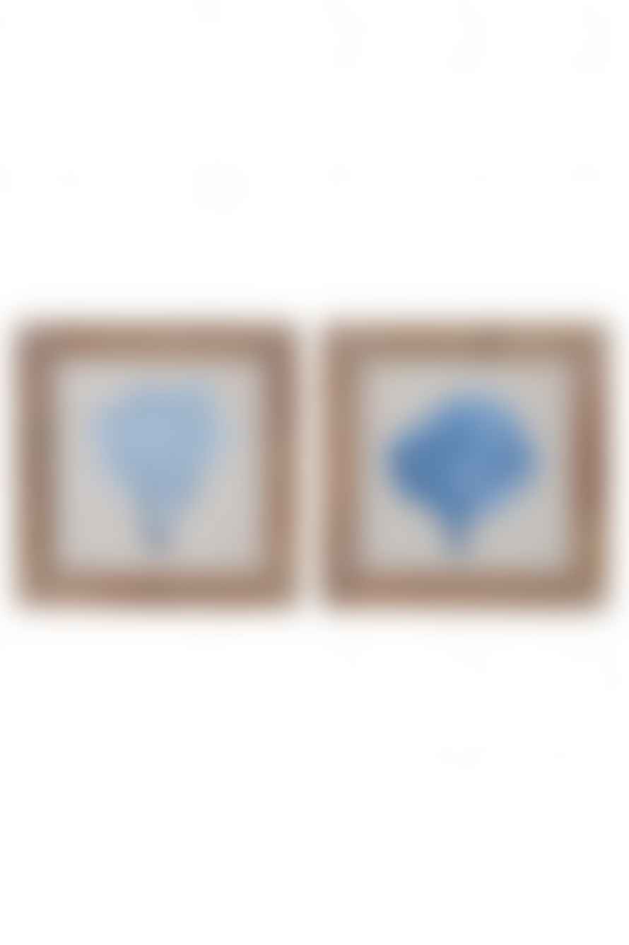 The Home Collection Set Of 2 Blue Coral Pictures