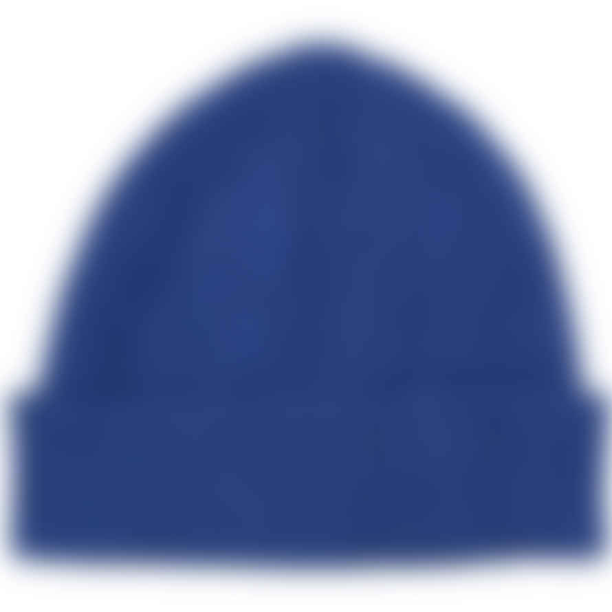 Catherine Tough Marine Blue Merino Lambswool Beanie Hat