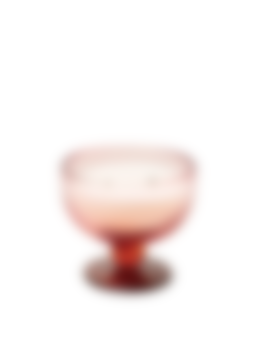 Paddywax Aura 170g Rose & Red Tinted Glass Goblet - Saffron Rose From Paddywax