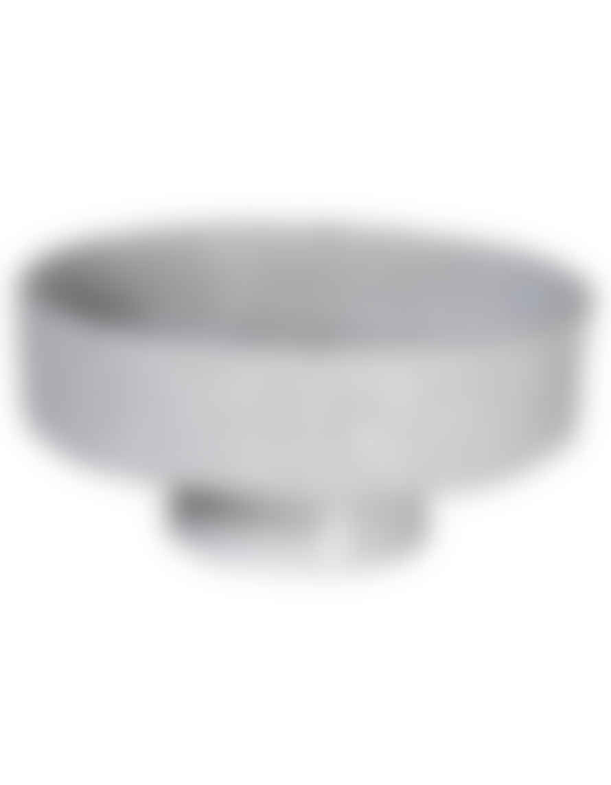 The Forest & Co. Grey Textured Footed Bowl