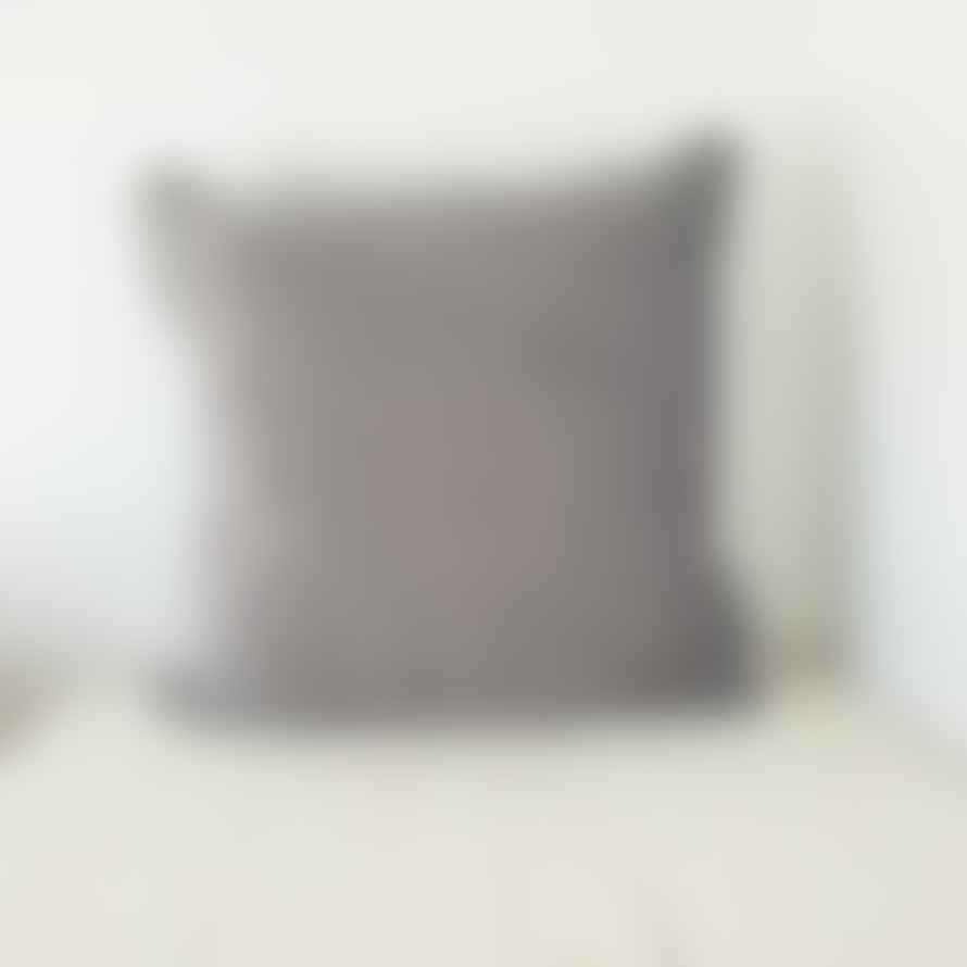 Malini Large Luxe Velvet Cushion Grey