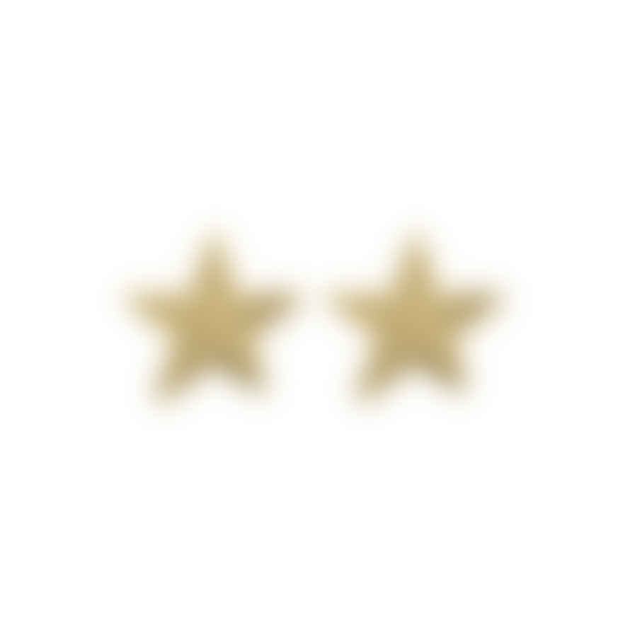 ChloBo Sparkle Star Stud Earrings - Gold