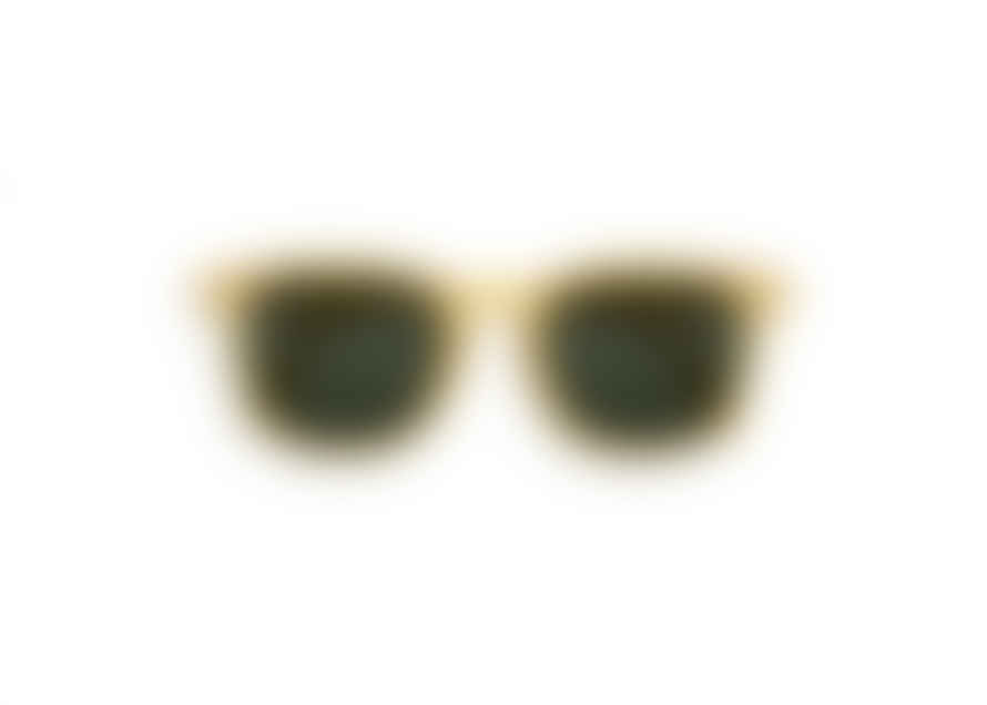 IZIPIZI - Sun Junior #e Yellow Honey Green Lenses Sunglasses