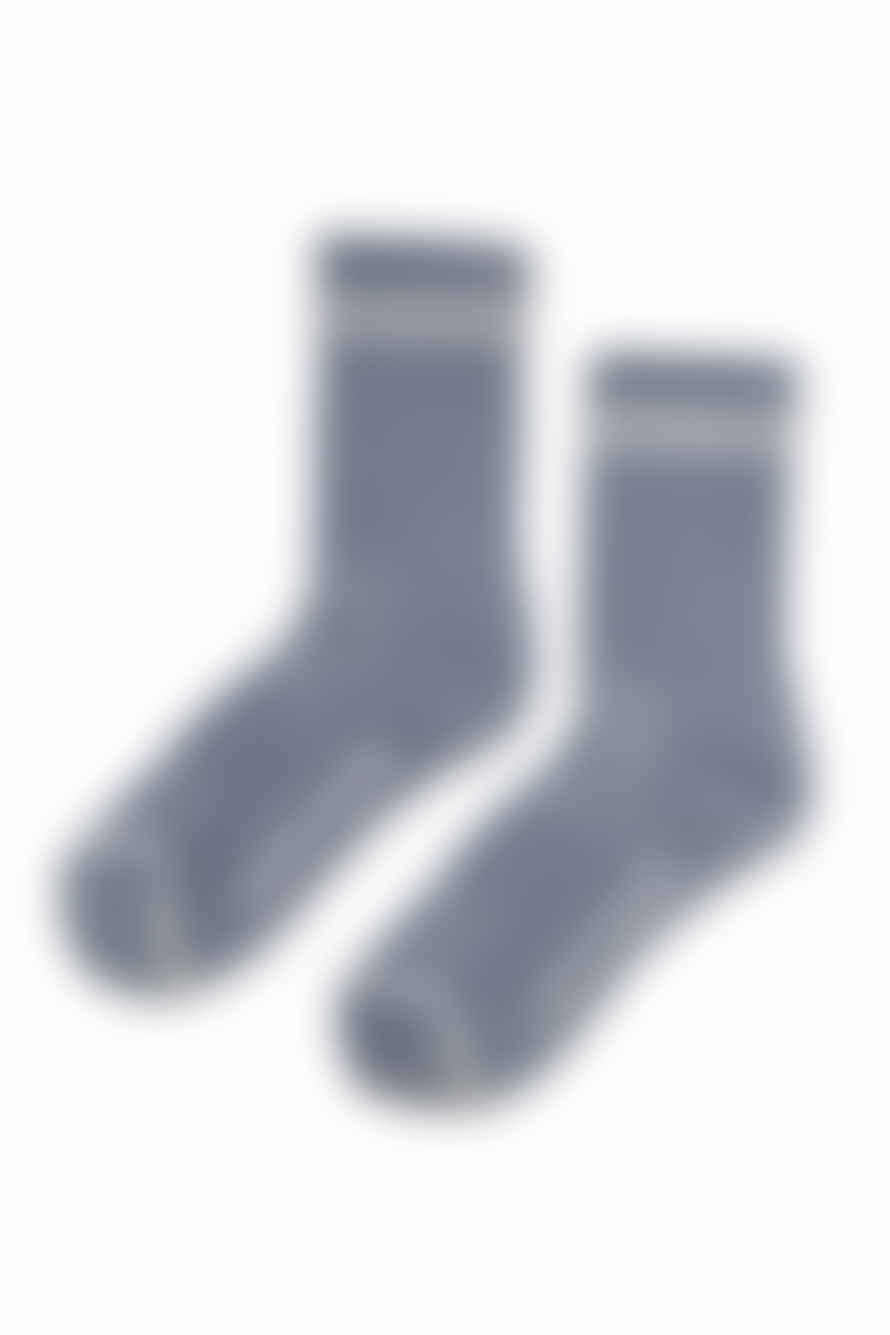 Le Bon Shoppe - Womens Boyfriend Socks - Blue/grey