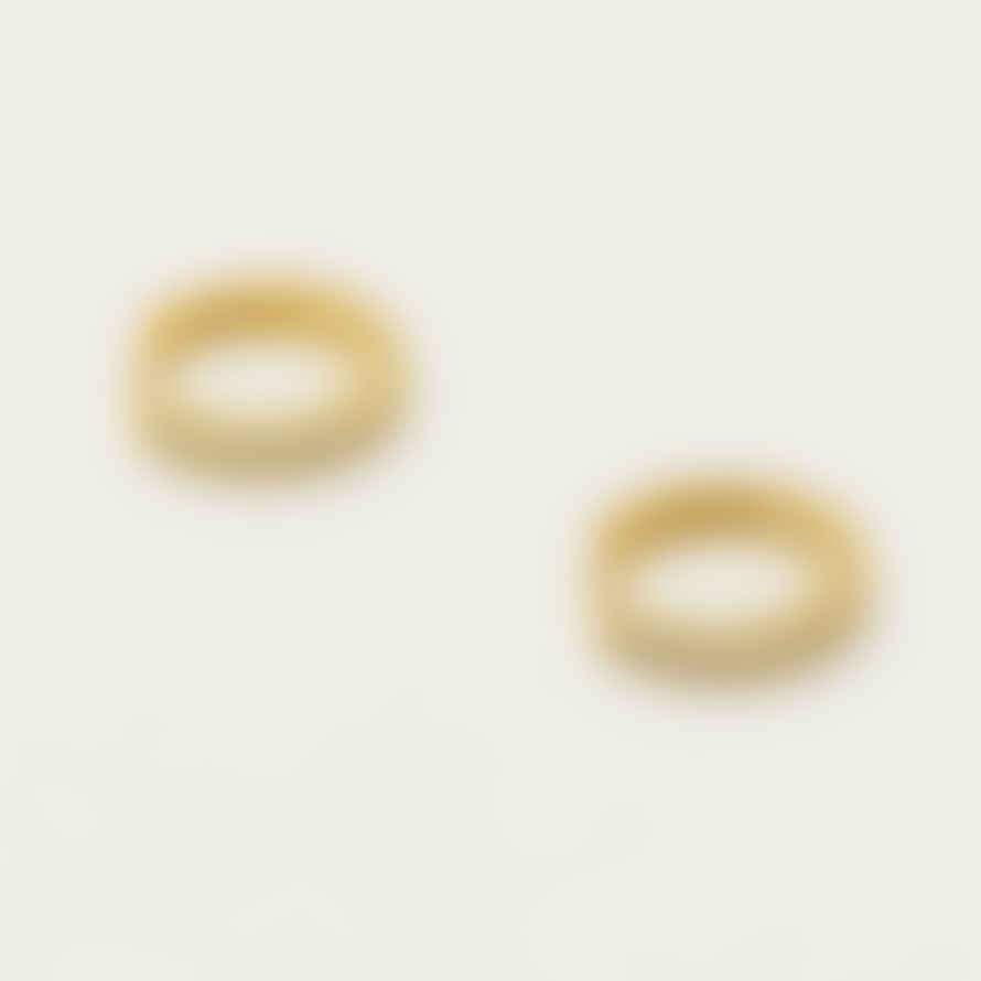 Estella Bartlett  - Hoop Earrings With White Cz - Gold