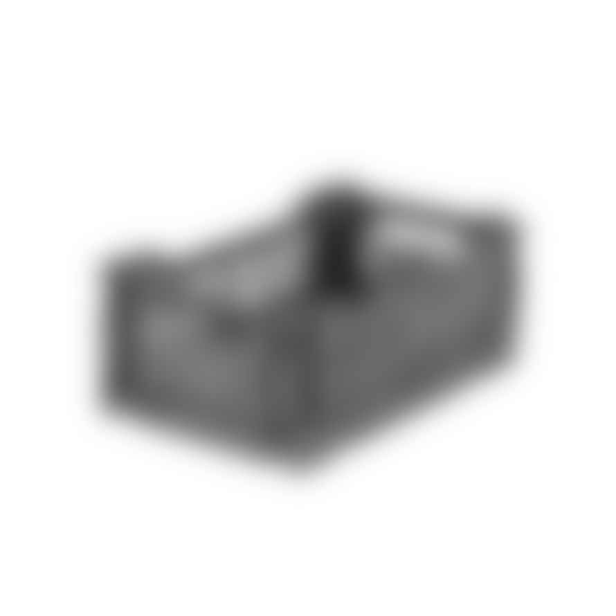 AYKASA - Small Folding Storage Crate: Stone Grey