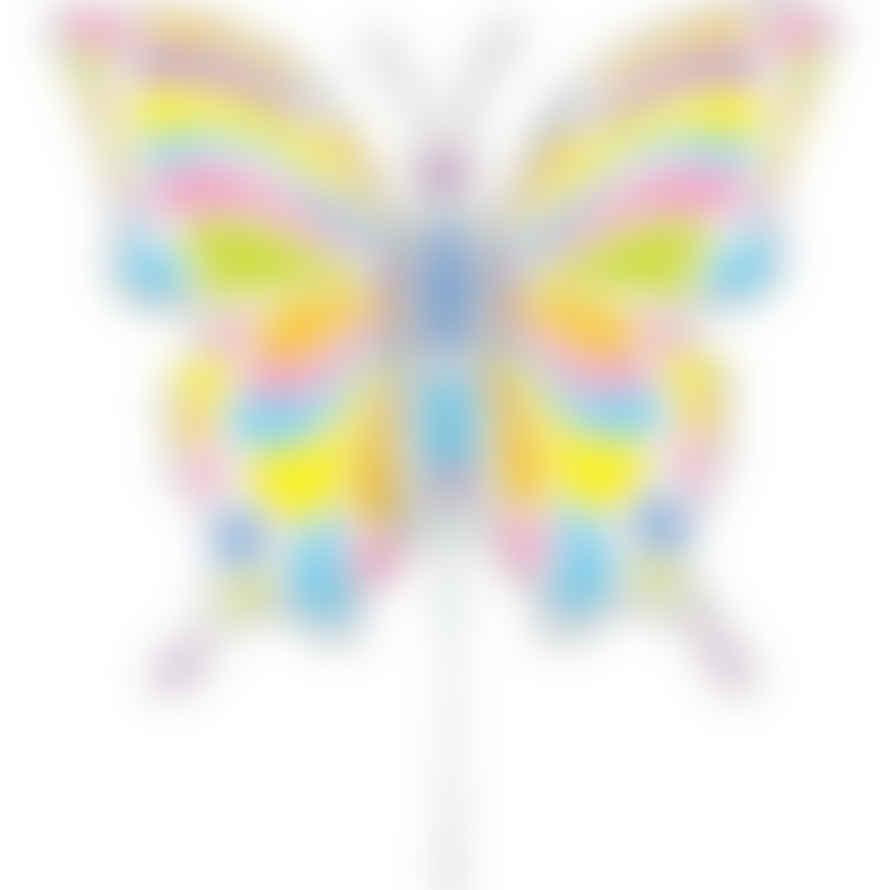 Foil Pastel Butterfly Balloon