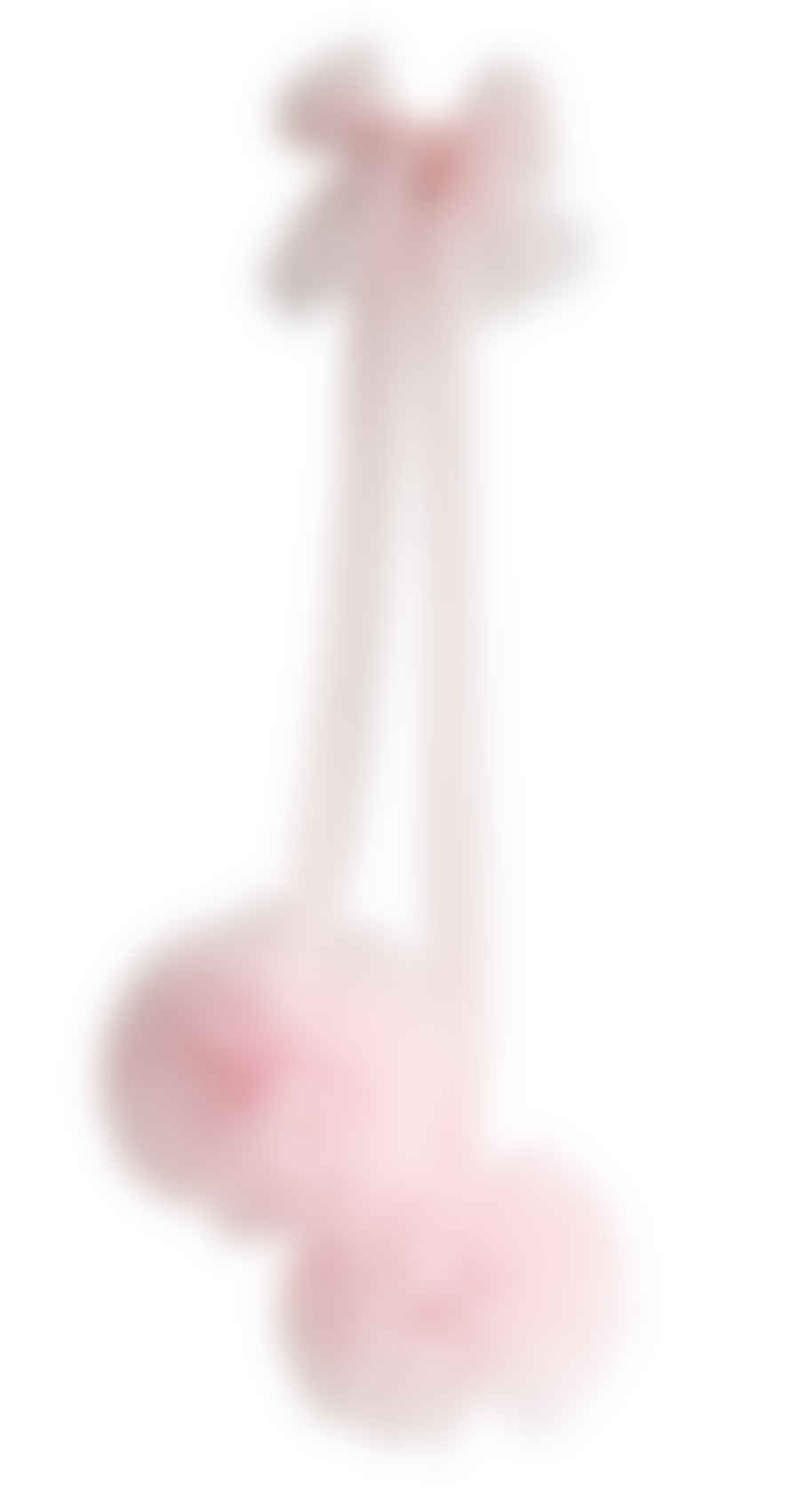 Alimrose Tulle Pom Pom Decor Set - Pale Pink