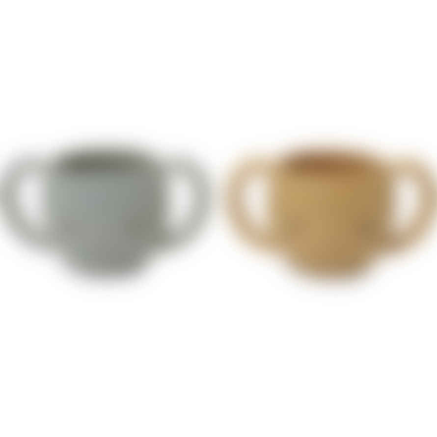 Konge Slojd (ks3580) 2 Pack Cutie Cups - Quarry Blue/almond