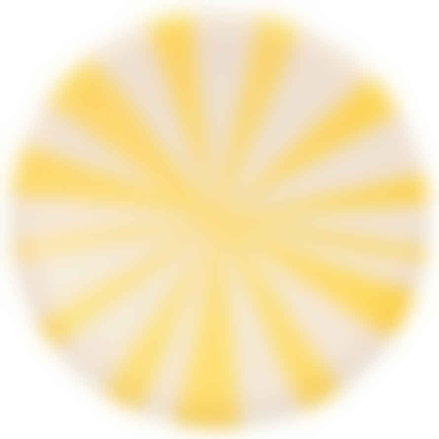 Meri Meri Yellow Stripe Side Plates (x 8)