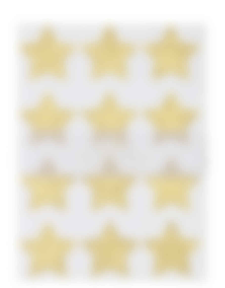 Meri Meri Gold Glitter Stars Sticker Sheets (x 10 Sheets)