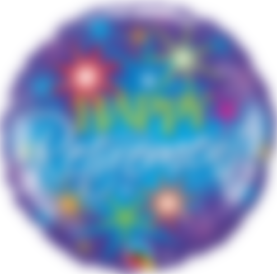 Qualatex Retirement Colorful Bursts Foil Balloon