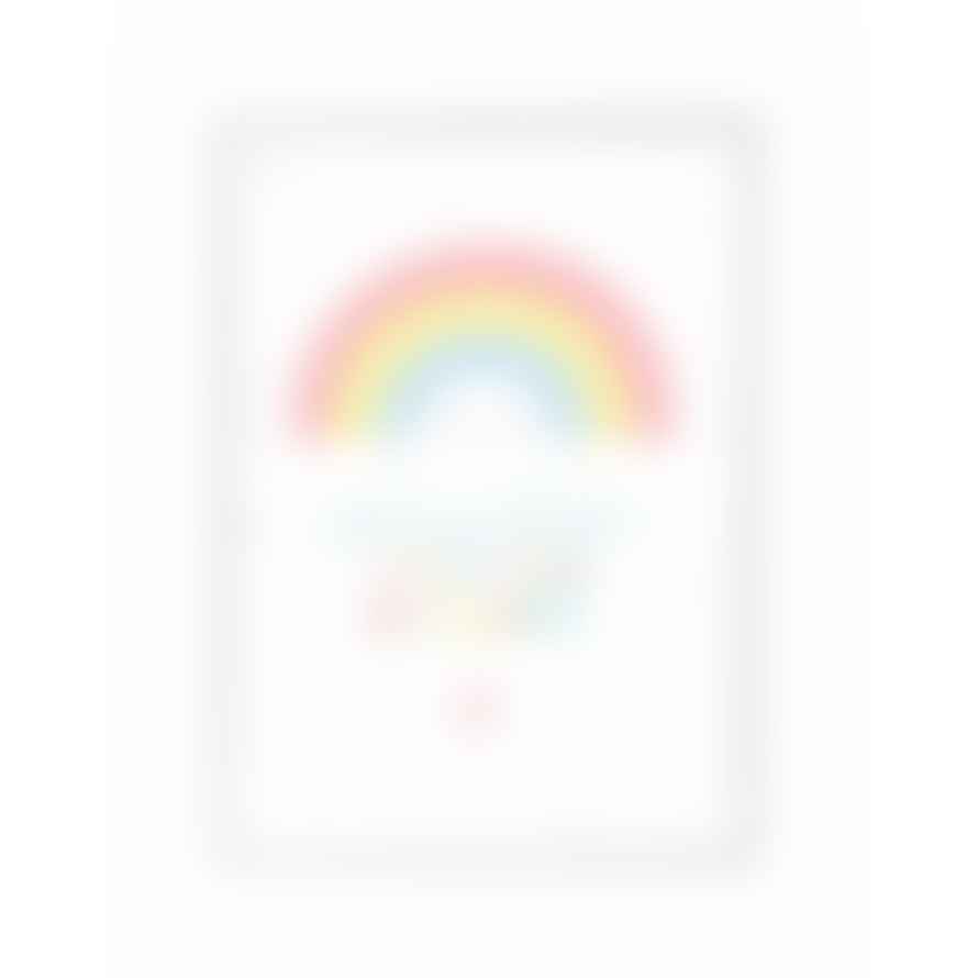 A Little Lovely Company Poster 50x70 - Rainbow - A Little Lovely Company