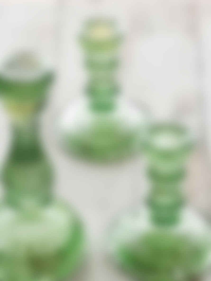 Casa Verde Tilda Glass Candlestick - Green