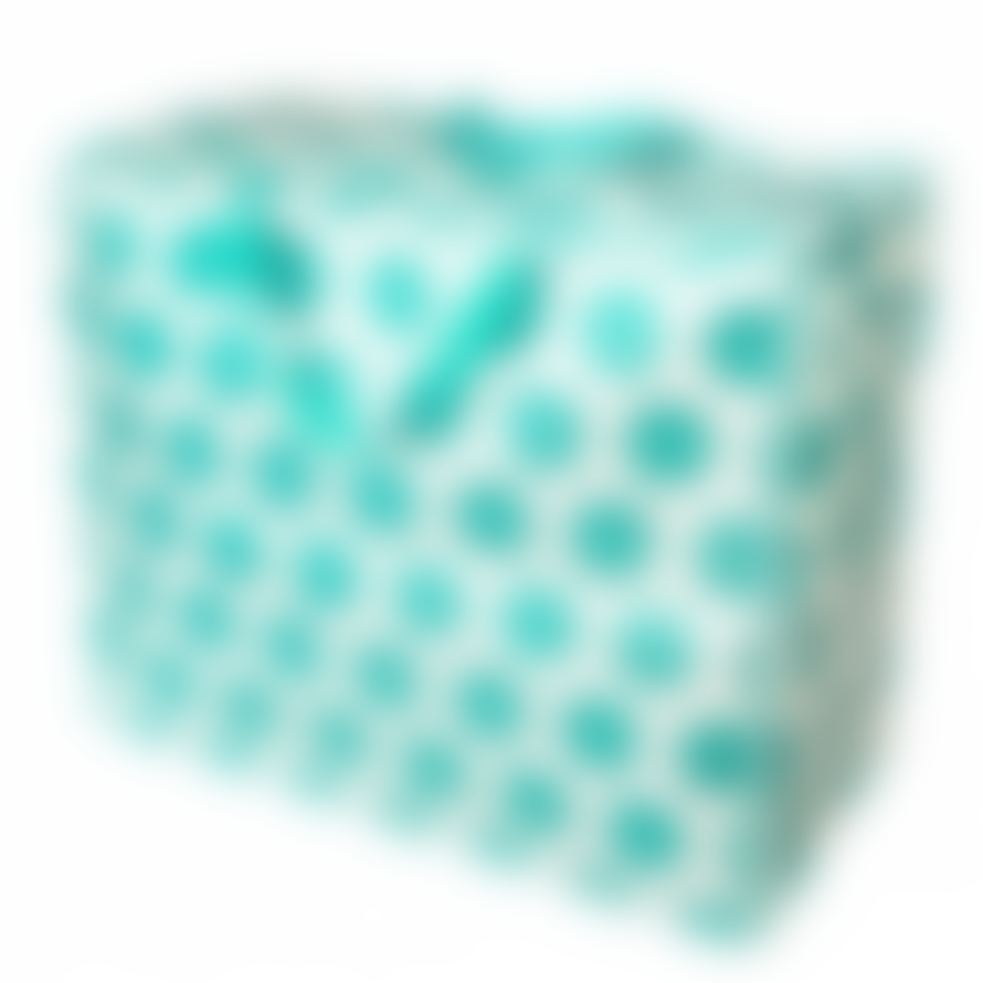 Not specified Jumbo Bag - Turquoise Spot On White