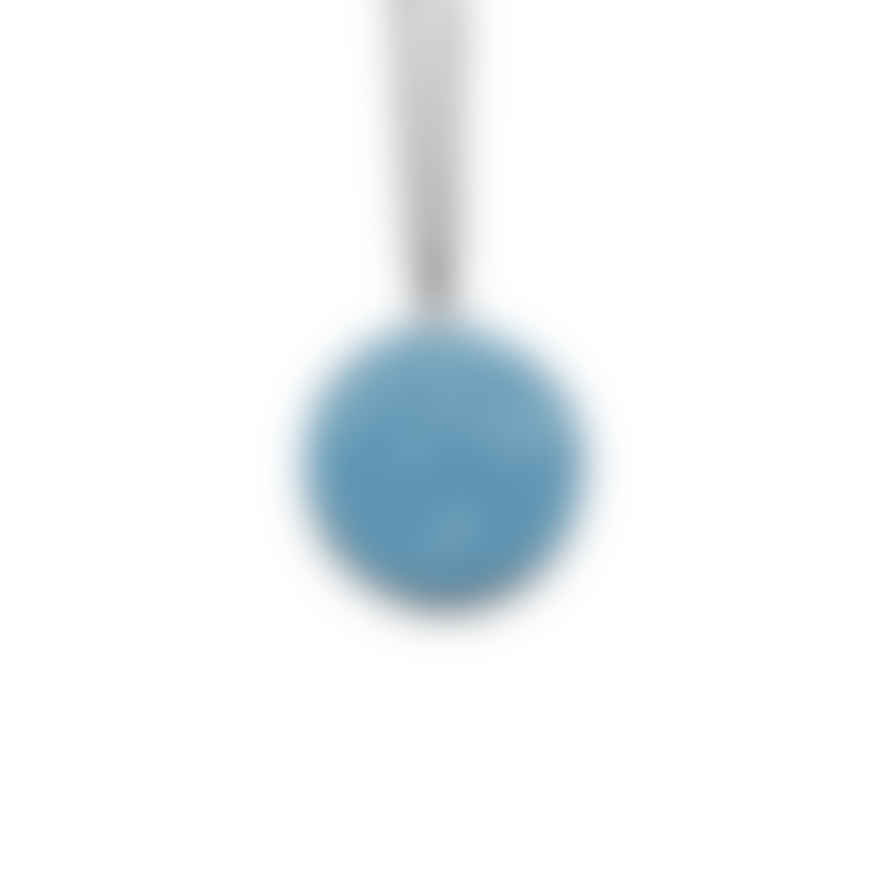 Emily Kidson Round Inlaid Dot Pendant Teal