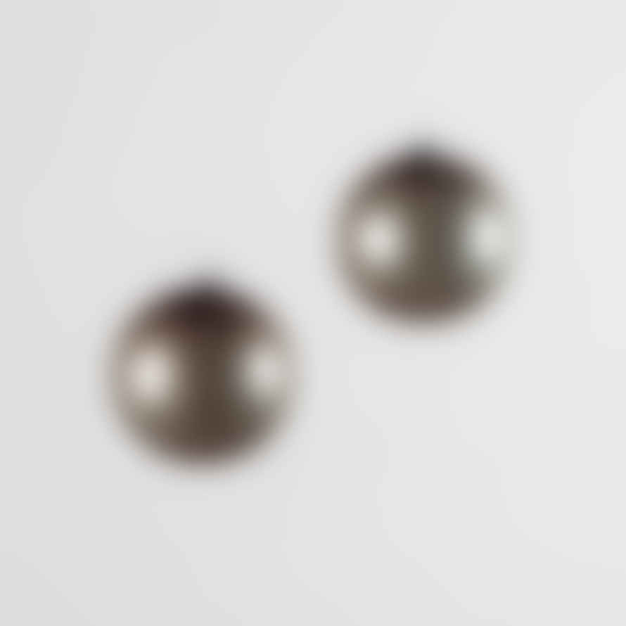Chickidee Warm Grey Glass Bauble Set Of 4
