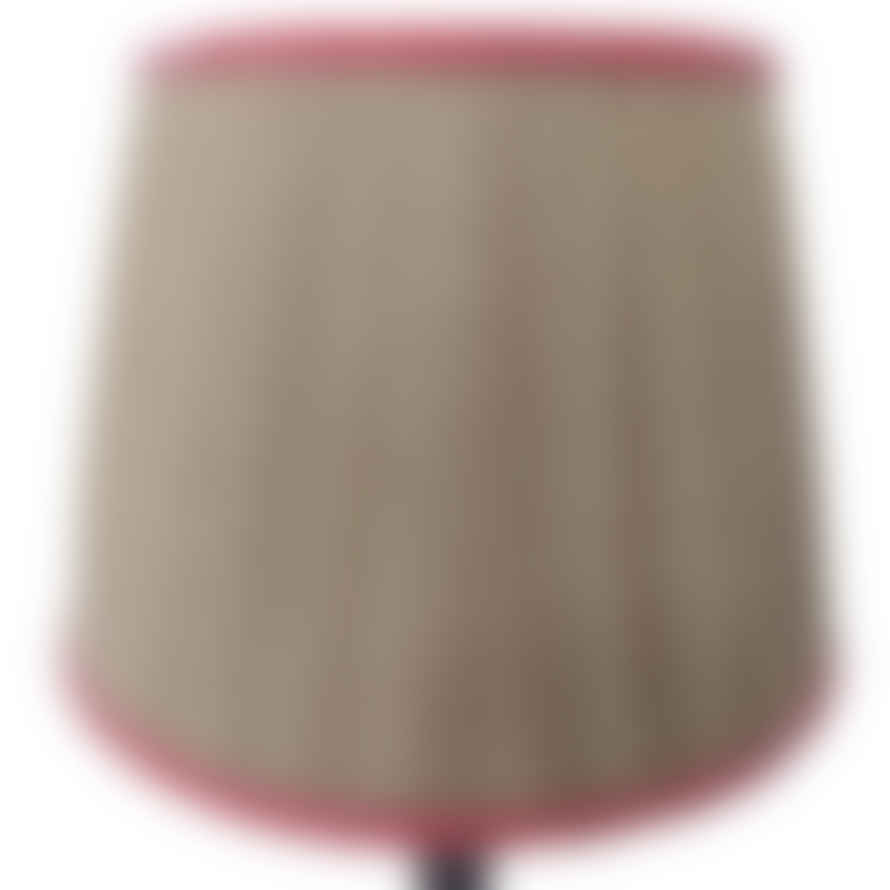 Al Limra Large Jute Lampshade With Coral Trim