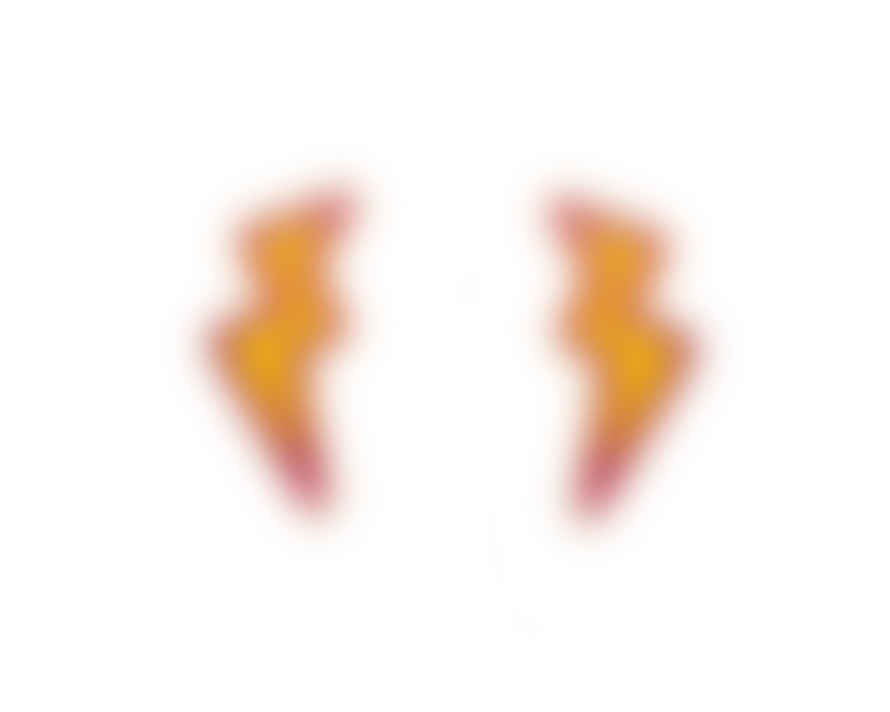 Acorn & Will Lightening Bolt Enamel Earrings By