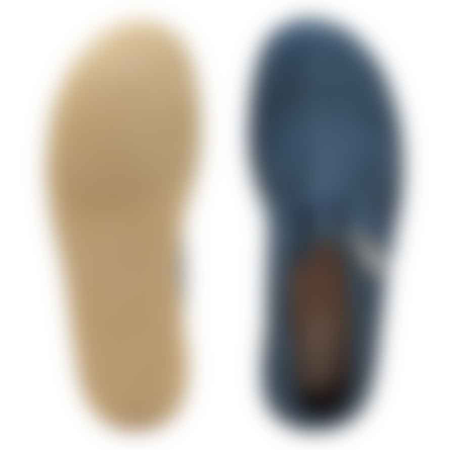 Clarks Originals Desert Trek Shoes (Blue/Grey Nubuck)