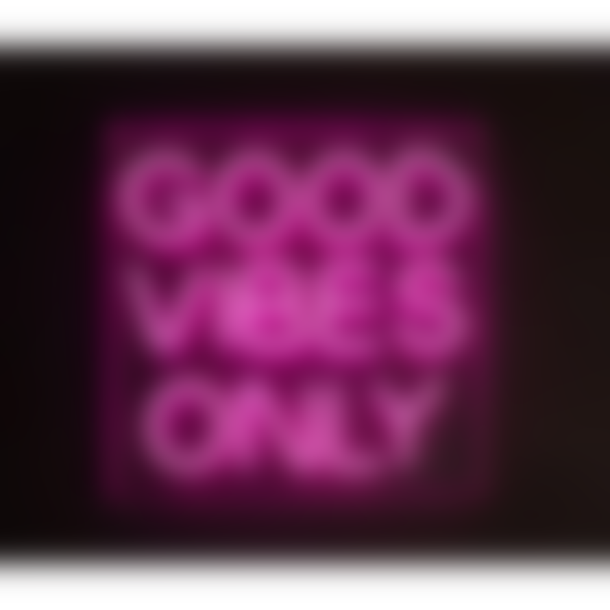 Amber Bright Creations Good Vibes Only Neon Acrylic Light Box