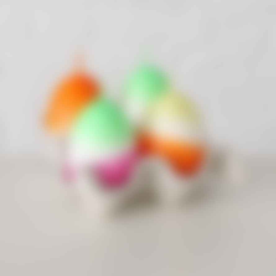 &Quirky Eloro Neon Egg Candles : Pack of 4