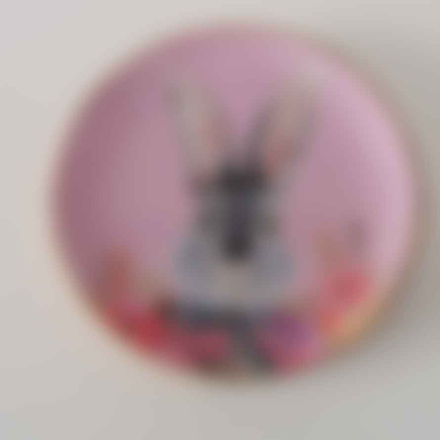 &Quirky Puschel Rabbit Decorative Plate : Pink or Purple