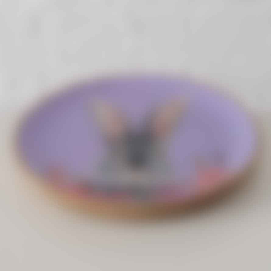 &Quirky Puschel Rabbit Decorative Plate : Pink or Purple