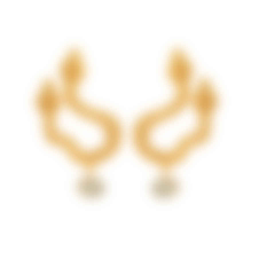 Previous Anfisbena Snake Light Amethyst Earrings - Cast Bronze Gold Plated